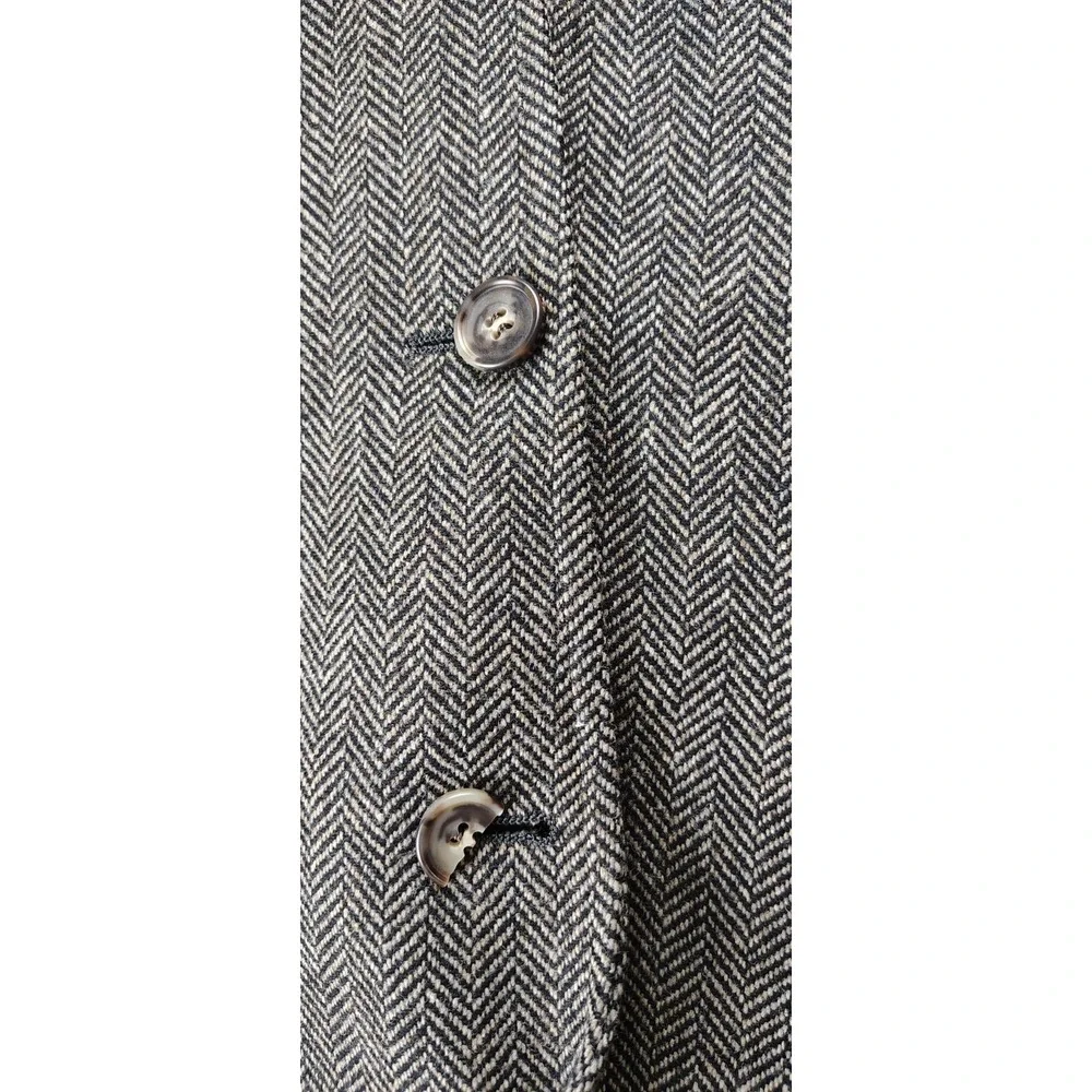 Jos A Bank Herringbone Tweed Wool Blazer USA Union VTG Sport Coat Broken Button*